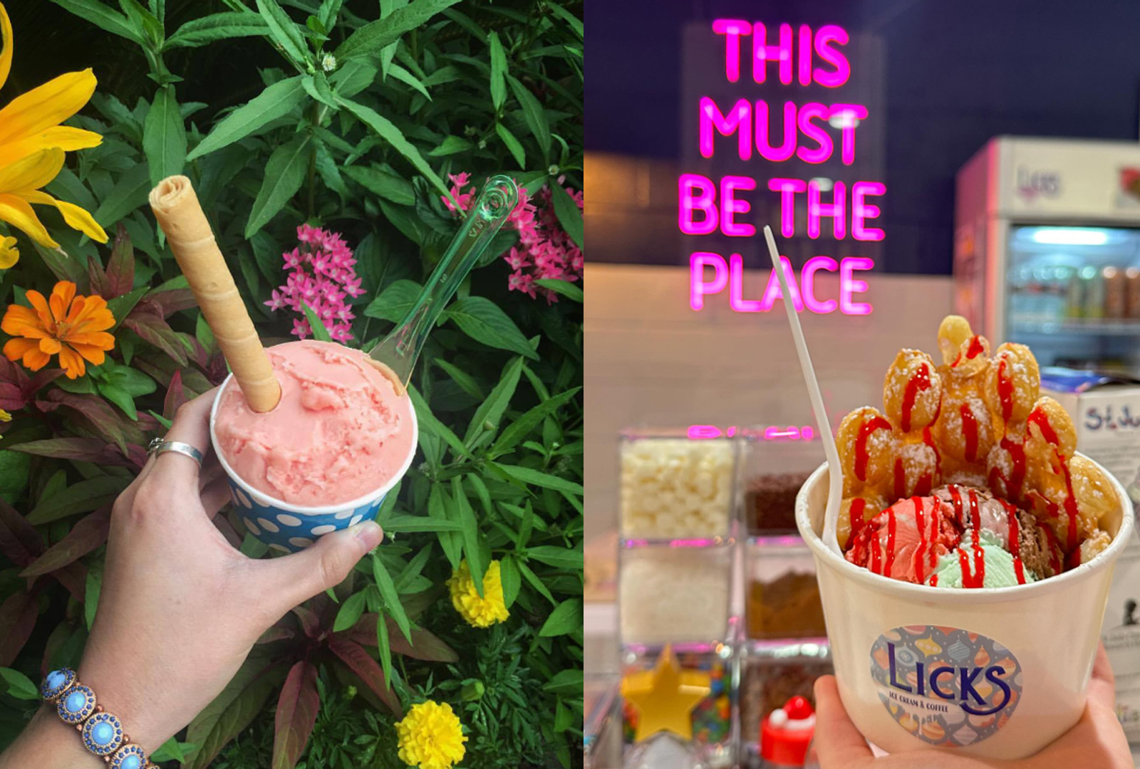 Blue Ice Gelato and Licks Ice Cream & Coffee (Photos courtesy of Blue Ice Gelato and Licks Ice Cream & Coffee)