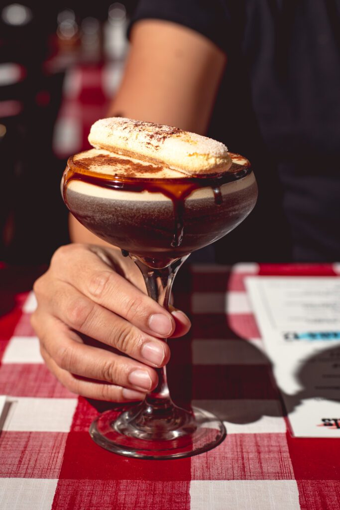 Tiramisu Espresso Martini cocktail at Mama Louisa's (Photo by Hannah Hernandez)