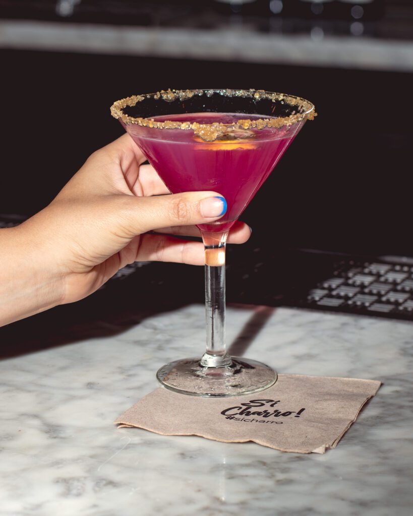 Viva Rosa cocktail at Charro Steak North (Photo by Jackie Tran)