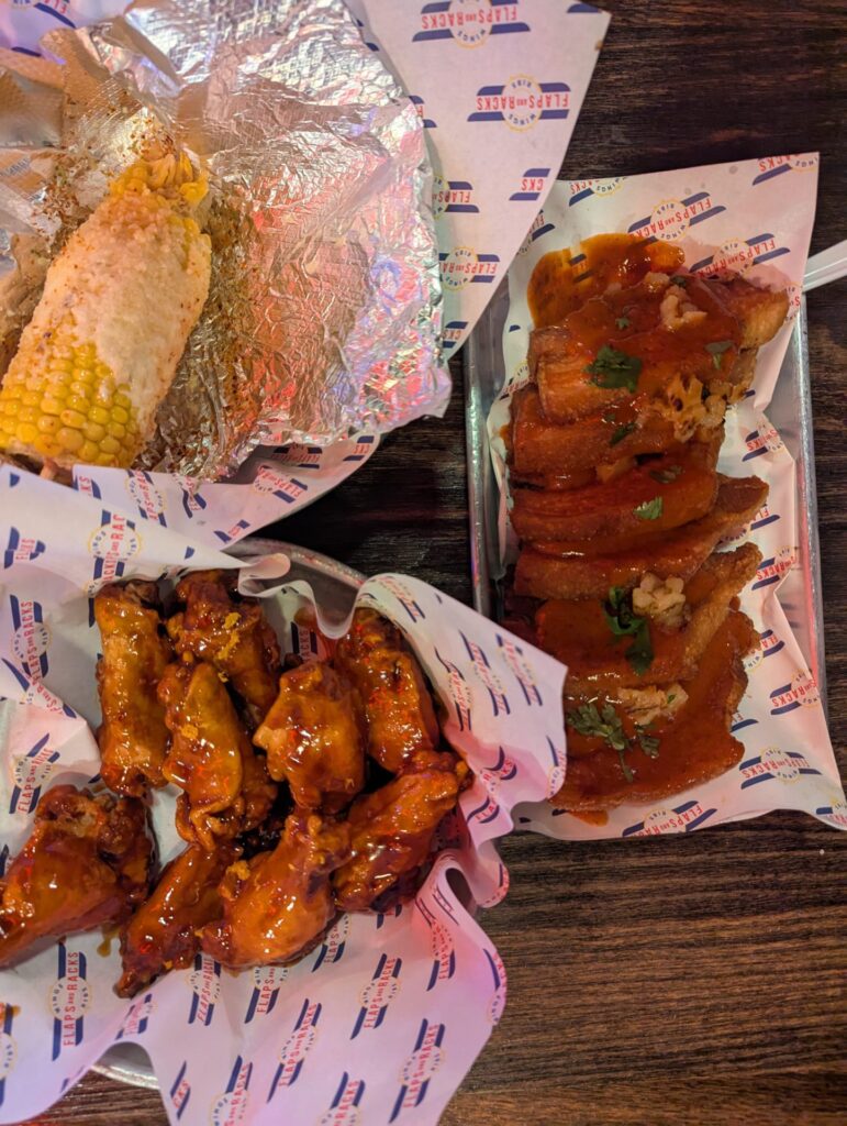 Citrus Chipotle wings at Flaps and Racks (Photo by Jackie Tran)